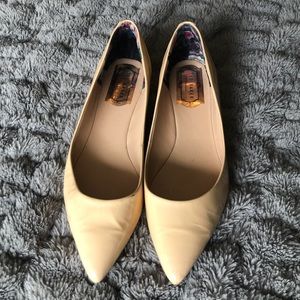 Cream Ted Baker London Flats